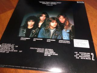 Metallica ‎– Kill ' Em All.  org,  1983.  RR.  in.  very rare 8