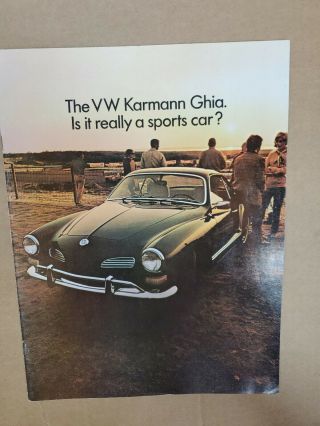 1970 Volkswagen Karmann Ghia Brochure