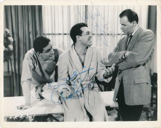 Conrad Janis & Julius Larosa - Vintage Glossy Signed Photograph