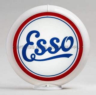Esso Script 13.  5 " Gas Pump Globe (g126) - U.  S.  Only