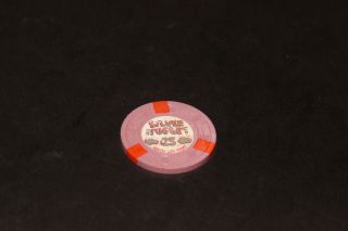 Rare Silver Nugget $25 Casino Chip Las Vegas Rated K