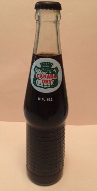 Rooti Canada Dry Root Beer,  10 oz glass bottle RARE Vintage soda pop 2