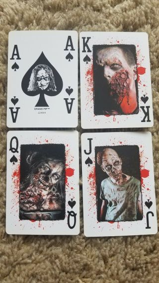 Binions Zombie Walking Dead Rare Authentic Casino Playing Cards