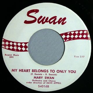 HEAR IT 50 ' s Teener 45 rpm record Mary Swan 