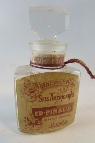 Vintage 1920 Edouard Pinaud Ed Pinaud Violet Cell American Paris Perfume Bottle