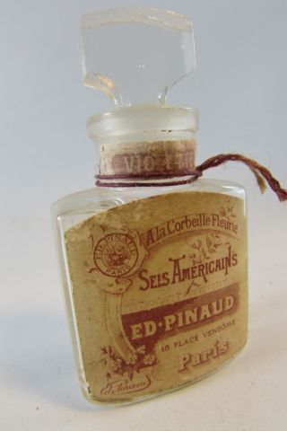 Vintage 1920 Edouard Pinaud Ed Pinaud Violet Cell American Paris Perfume Bottle 5