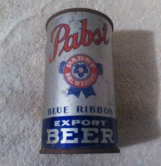 Pabst Blue Ribbon Export O\i Beer Flat Top Beer Can Irtp