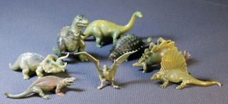 Rare Complete Set Of Uk Linde Dinosaurs Including Rhamphorhynchus
