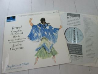 Ravel Complete Orchestral Vol.  1 Andre Cluytens Columbia Sax 2476