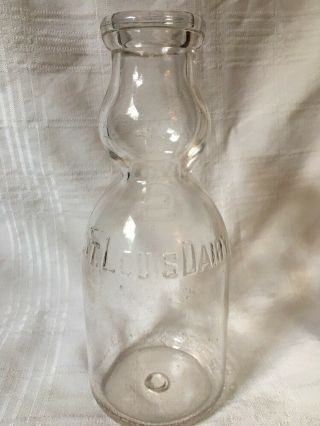 Vintage Quart Milk Bottle St.  Louis Dairy Company Missouri Cream Top 1938 Saint
