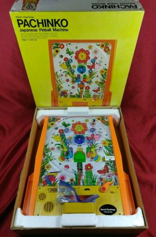 New? Vintage 1973 Pachinko Japanese Pinball Machine - Epoch Playthings No.  3000