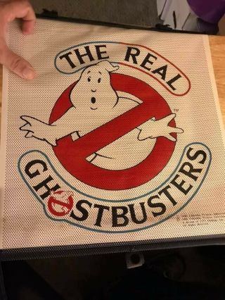 Vintage The Real Ghostbusters Pull Down Window Shade