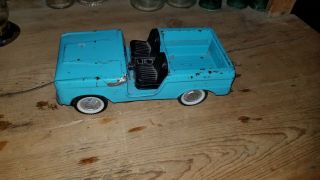 Lqqk Vintage Nylint Ford Bronco Pressed Steel Toys Truck Blue With Black Seats