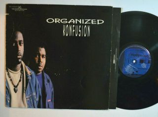 Rap Lp - Organized Konfusion - S/t 1991 Hollywood Basic Gold Stamp Promo Og