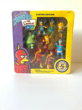 The Simpsons Collectors Set Series 5 Caped And Courageous Limited Edition