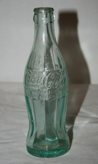 1921 Ball Ground Ga Nov 16 1915 Blue Scarce Coca Cola Hobbleskirt Bottle