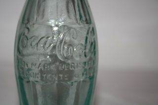 1921 BALL GROUND GA Nov 16 1915 Blue Scarce Coca Cola Hobbleskirt Bottle 5