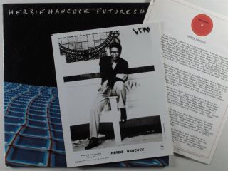Herbie Hancock Future Shock Columbia Lp Promo W/ Press Kit