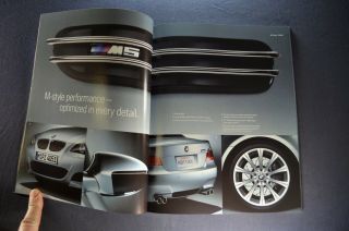 2007 BMW M5 M6 89pg Prestige Brochure Sedan Coupe Convertible 4