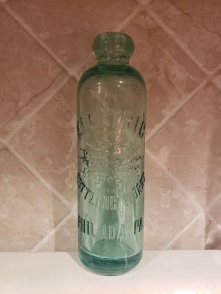 Antique Hutch Hutchinson Soda Bottle Electric Bottling Philadelphia Pa