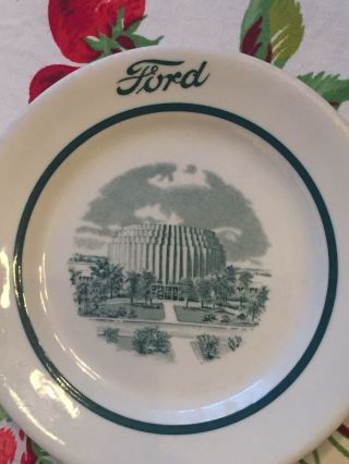 Ford Motor Co Shenango Rum Rol China 6 1/4” Bread & Butter Plate Green Photo 2