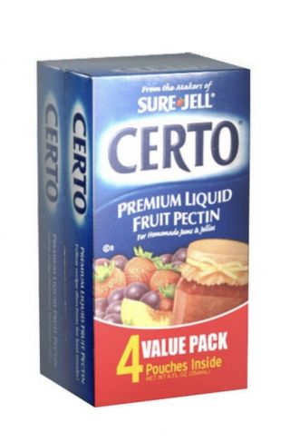 Sure - Jell Certo Premium Liquid Fruit Pectin Value Pack,  2 Boxes,  4 Pouches