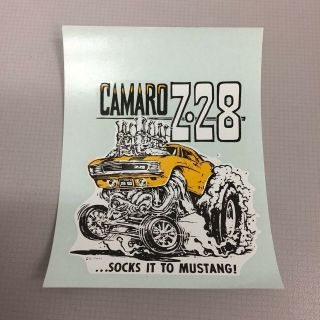Collectible Vintage Rat Fink Ed Roth Chevy Camaro Z28 Water Slide Decal