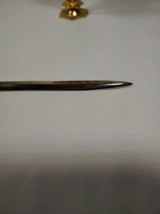 Vintage Toledo Mini Sword Cocktail Tooth Skewers Picks and Toledo Letter Opener 5