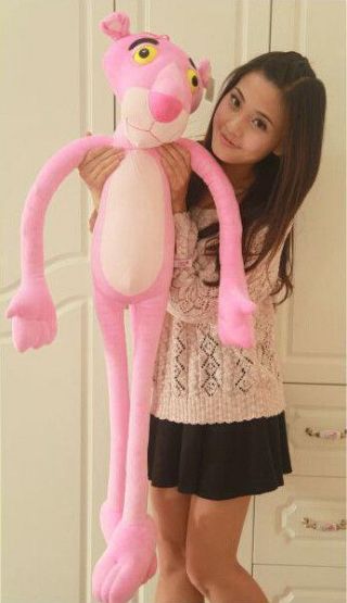 100CM/Cute Pink Panther Animal Stuffed Doll Soft Plush Cushion Kids Toy Gift 4
