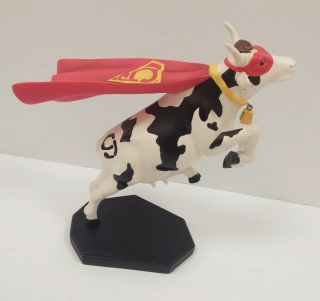 Cow Parade 7712 Cow Westland Giftware Figerine Superman Collectible Figure