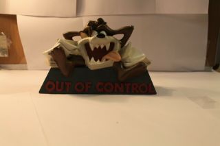 Vintage Tazmanian Devil Out Of Control Paperweight Warner Bros Studio Store 1997