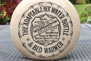 VINTAGE c1900s THE ADAPTABLE HOT WATER BOTTLE & BED WARMER FULHAM MADE LONDON 2