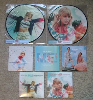 Taylor Swift Me 7 Vinyl Record Set - 5 7 " - 2 Lps - Panic At The Disco In Hand