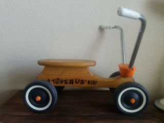 Rare Toys R Us Vintage Promotional Wooden Scooter