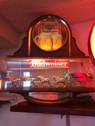 Budweiser Clydesdale Lighted Sign