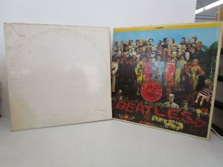 Beatles Sgt Peppers Lonely Hearts Club Band White Album Double Vinyl Record Lp