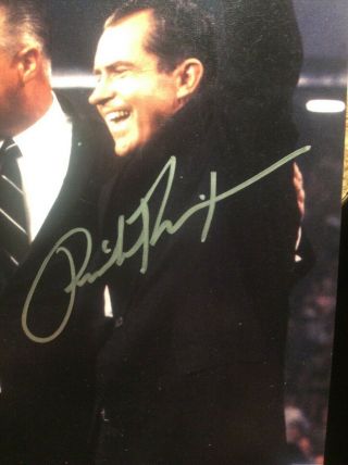 President Richard Nixon Authentic Signed 8 - 10 Photo