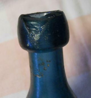 Great Color Teal Blue Wise Allentown PA Civil War Era Mineral Water Soda Bottle 6