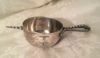 Art Deco Silverplate Shot Jigger Measuring Cup Napier Barware