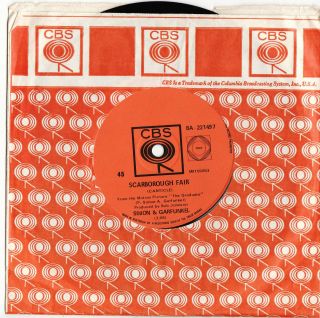 Simon & Garfunkel - Scarborough Fair (canticle) Very Rare 1968 Oz Single Release