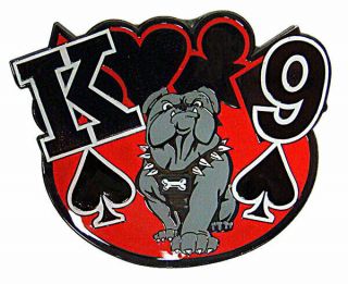 K9 Card Guard Heavyweight Solid Brass Poker Bulldog