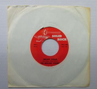 Rolling Stones Brown Sugar / Get Off My Cloud 1973 Us Press 7 " Vinyl Single Nm