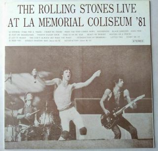 The Rolling Stones - Live At La Memorial Coliseum 81 - 2lp - Set - Rare