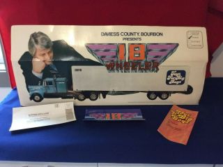 Vintage Daviess County 18 Wheeler Gulf Tanker " Toys For Big Boys " Decanter