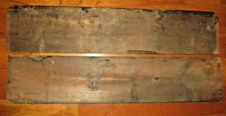 antique Lucas paint advertising sign Dreher Bro.  Stroudsburg Pa.  Early wooden 2 3