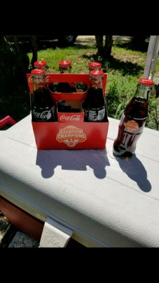 2018 Clemson Tigers National Championship Coke Coca Cola 6 Pack Bottles