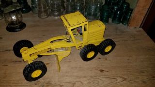 Vintage Nylint Pressed Steel Yellow Road Grader Construction Vehicle Truck Vg