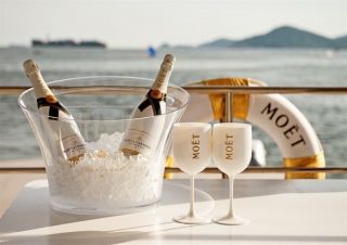 MC Moet Chandon Ice Imperial White Acrylic Champagne Glass x 4 2