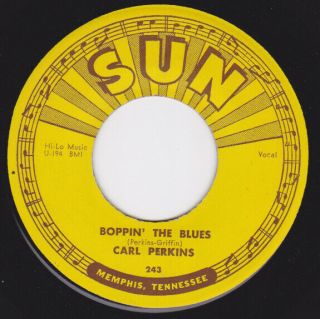 Sun 243 Orig Rockabilly 45 - Carl Perkins - Boppin 