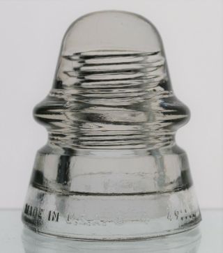 CLEAR CD 160 ARMSTRONG ' S NO.  14 BABY SIGNAL GLASS INSULATOR 2